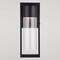 Vaxcel Sawyer Steel 1 Light Integrated LED Matte Black Contemporary Outdoor Wall Lantern Clear Glass T0743 - alternate 9